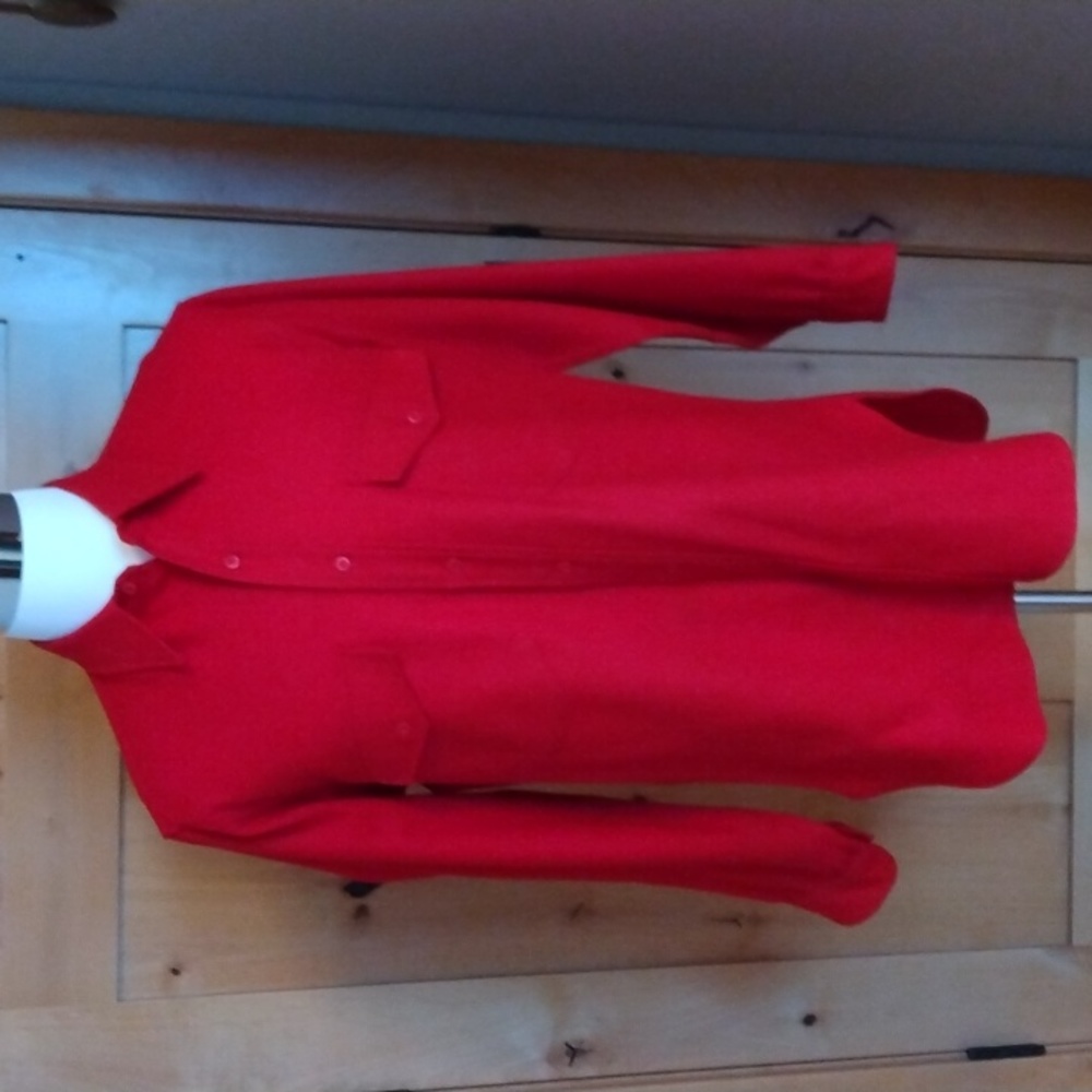 Pendleton Red Wool Button-Up Shirt - image 1